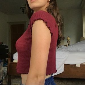 Me to We | Waffle Knit Crop Top